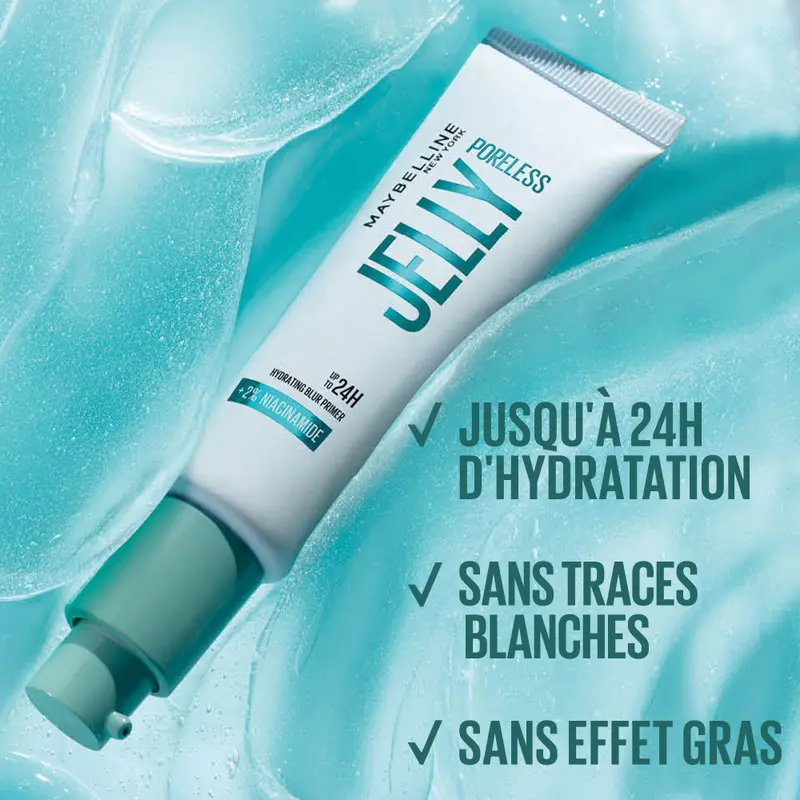 Poreless Jelly - Base floutante - Enrichie en niacinamide - Maybelline New York