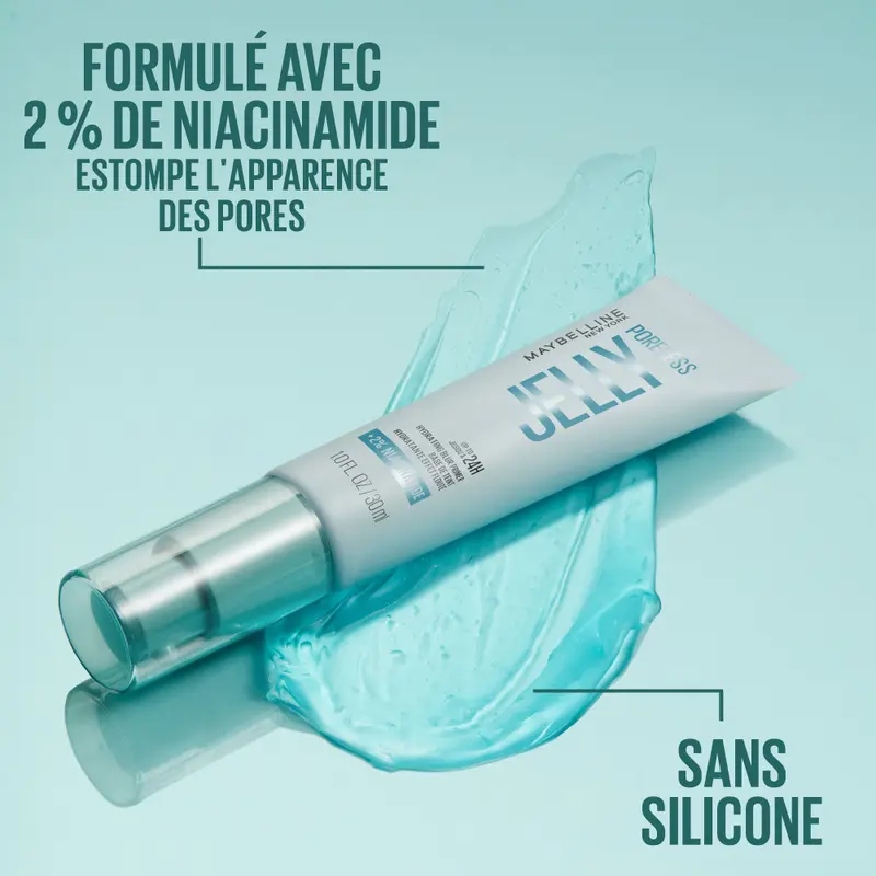 Poreless Jelly - Base floutante - Enrichie en niacinamide - Maybelline New York