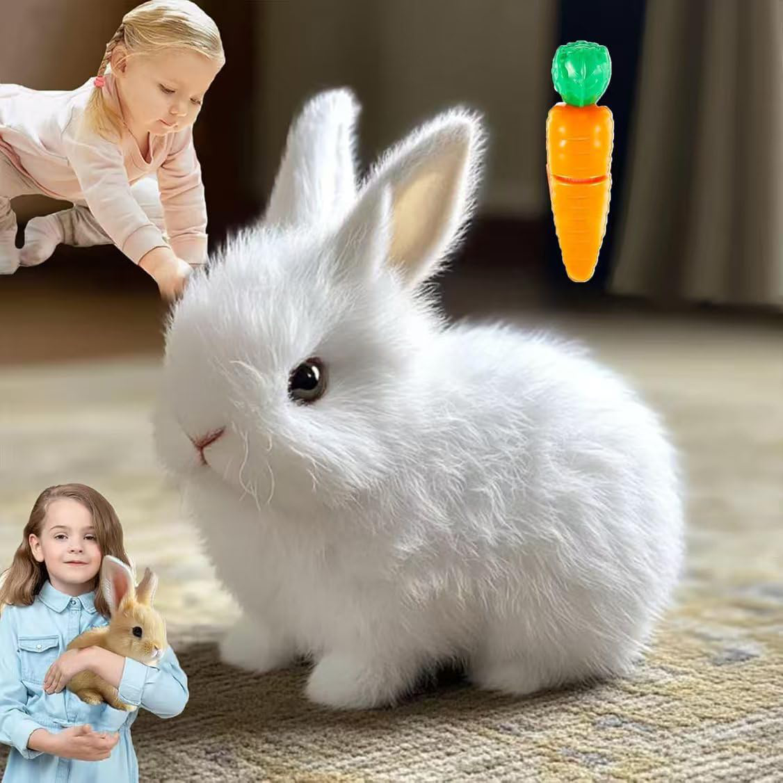 Bunny Pal - Lapin Interactif Réaliste