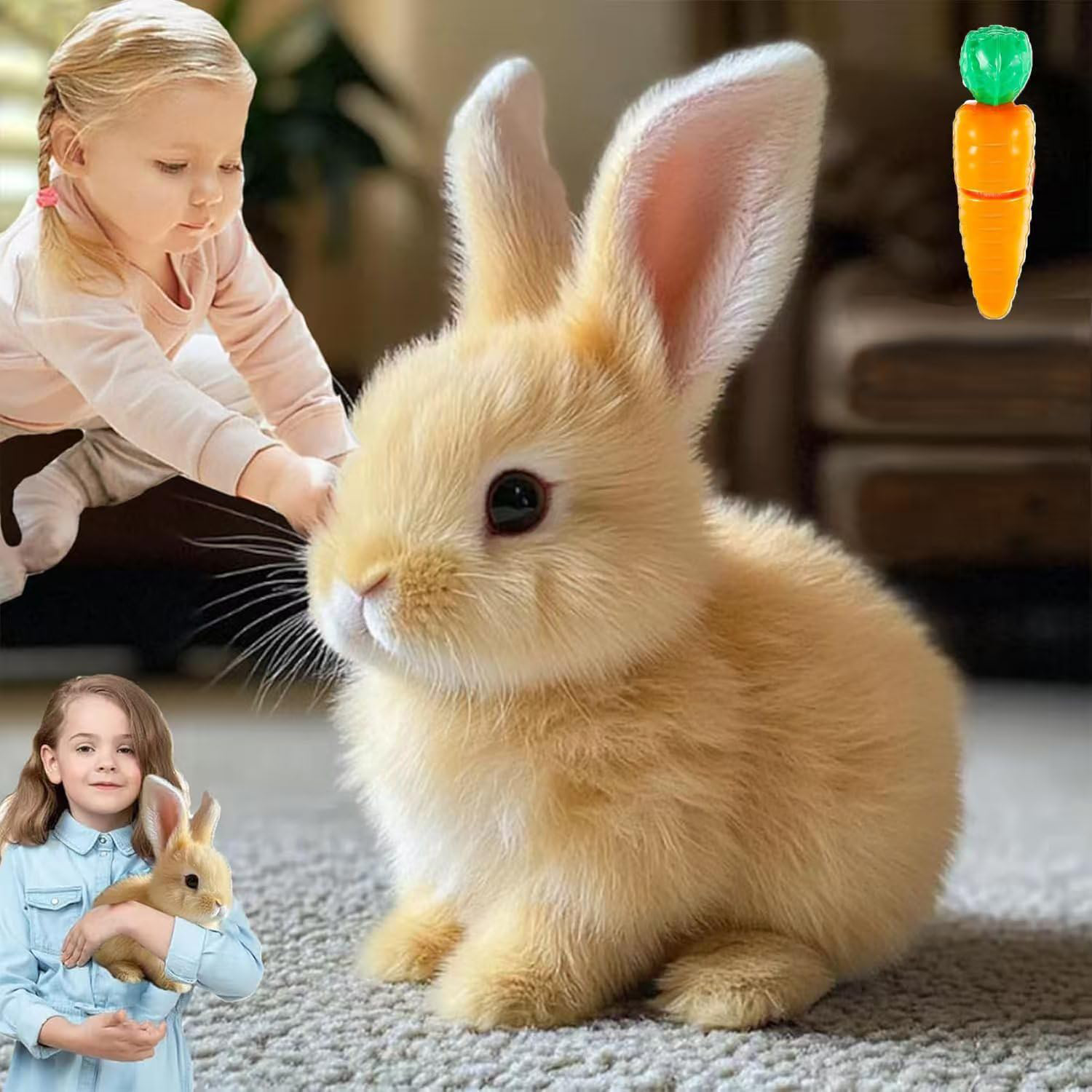 Bunny Pal - Lapin Interactif Réaliste